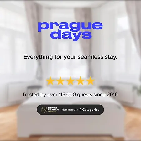 Daire Days - One-bedroom With Sauna, Ac And Workspace In Zizkov